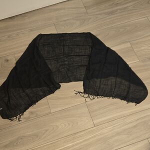 Black Sheer Scarf